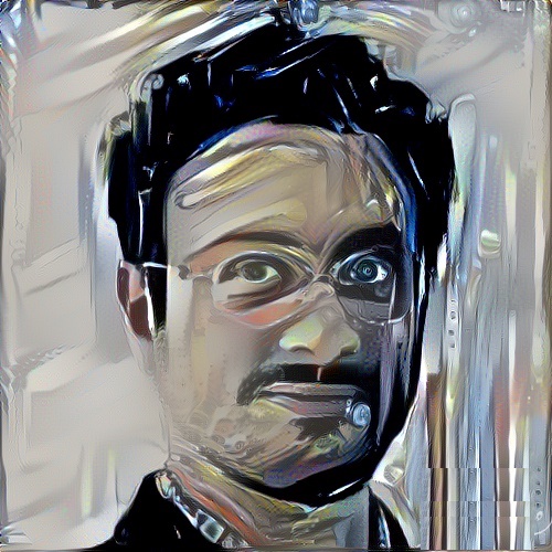 Momin's portrait as interpreted by algorithm