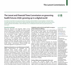 The Lancet and Financial Times Commission on Governing Health Futures 2030