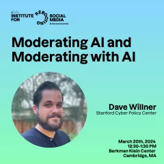 Moderating AI and Moderating with AI